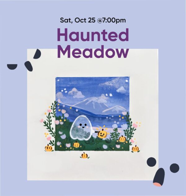 Ceramic Canvas Paint & Sip: Haunted Meadow - Oct 25th